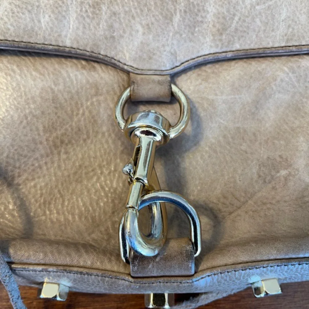 Rebecca Minkoff MAC crossbody bag purse taupe grey
